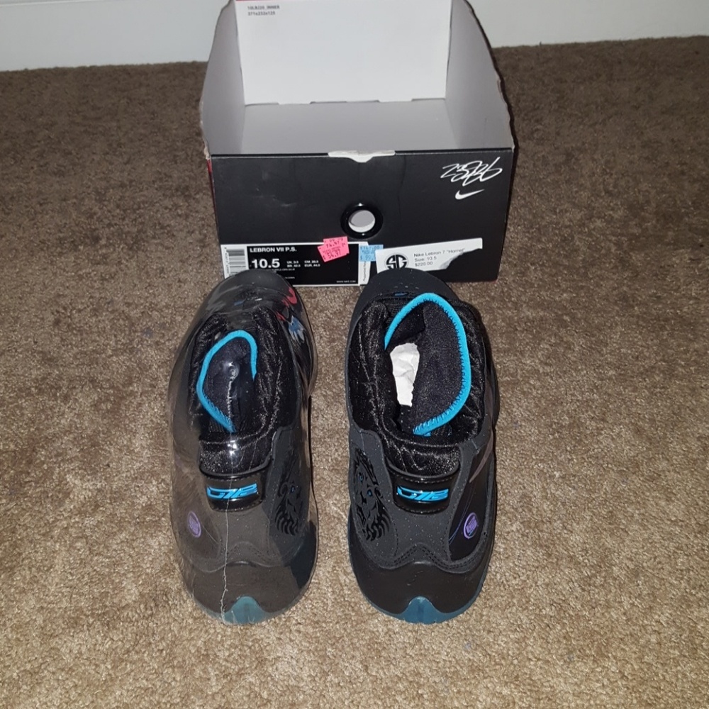 Nike Lebron VII 7 size 10.5 Summit Lake Hornets - Picture 4 of 6